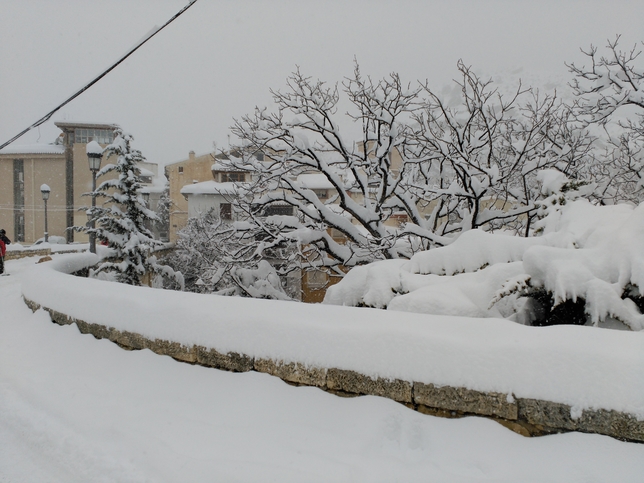 La nevada dejó a Nerpio con un gran manto blanco.   / ISABEL RODRÍGUEZ GÓMEZ