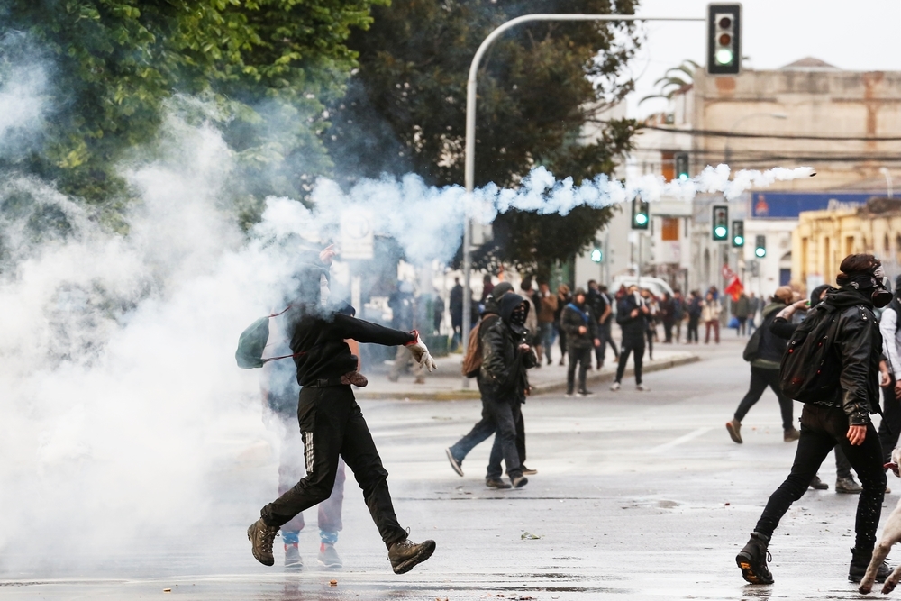 Los disturbios no cesan en Santiago de Chile
