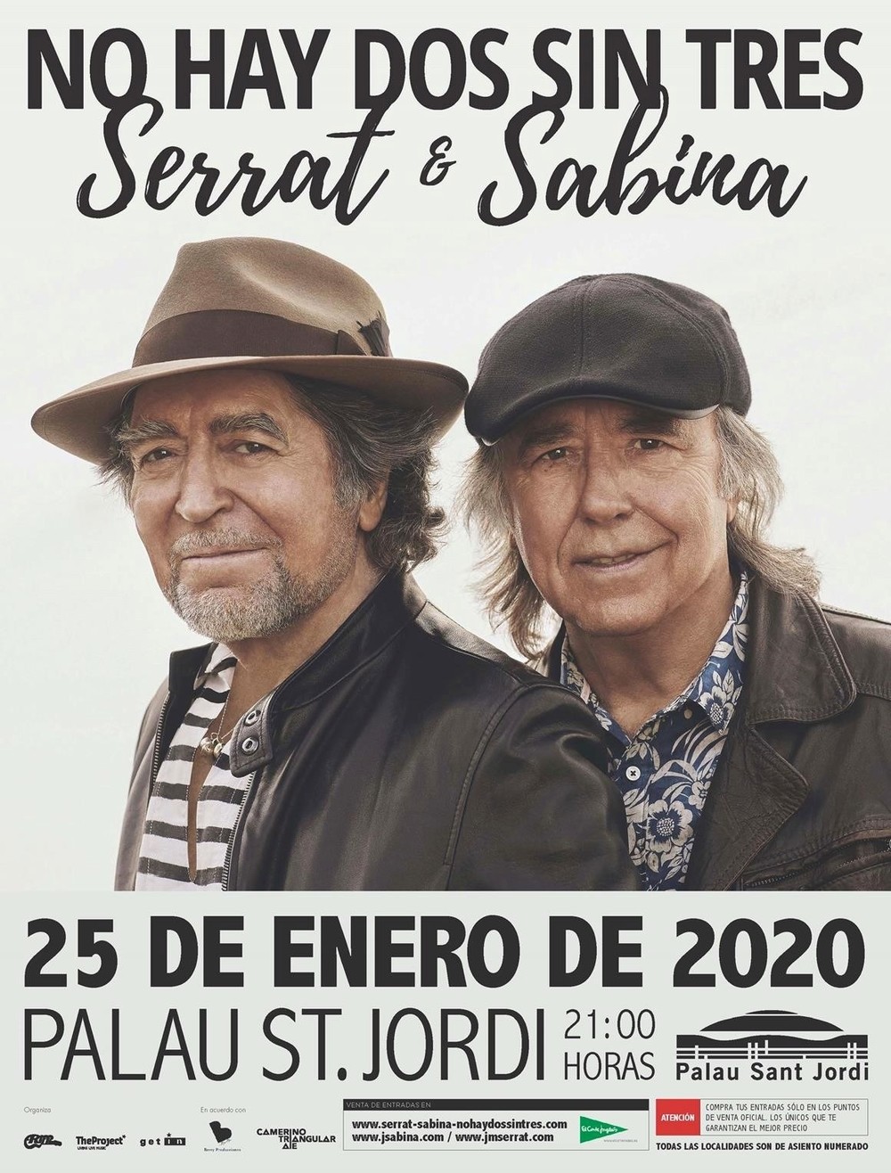 Serrat y Sabina anuncian concierto en Barcelona el 25 de enero
