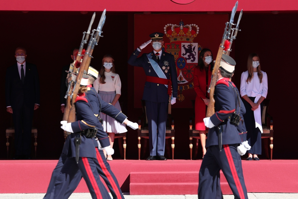 Los Reyes Felipe y Letizia junto a la Princesa Leonor (i) y la Infanta Sofí­a  / KIKO HUESCA