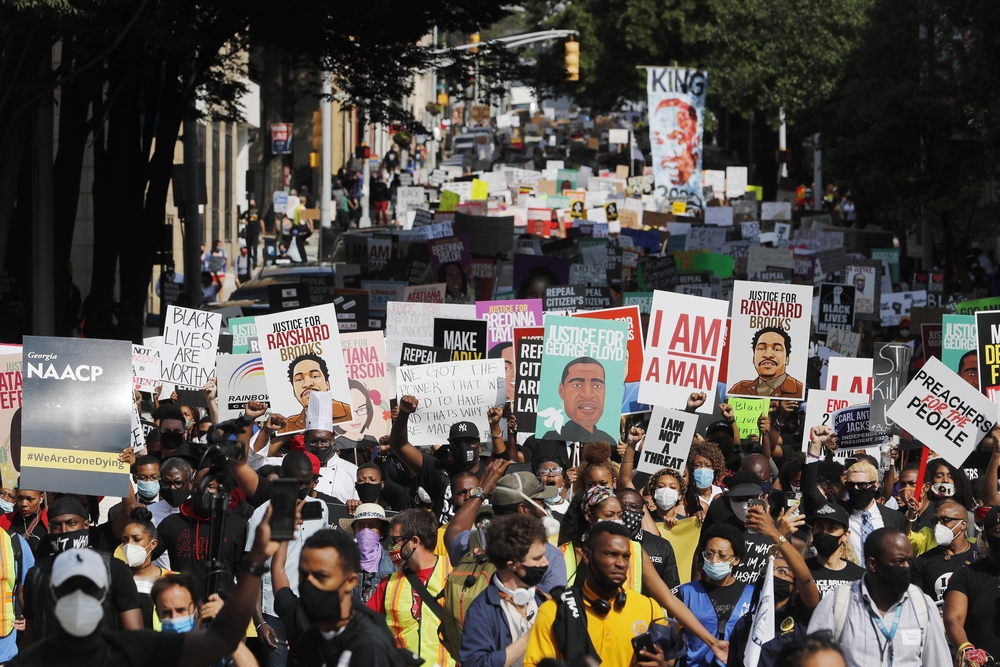 'Á„Á²March on Georgia'Á„Á´ sponsored by the Georgia NAACP in Atlanta, Georgia  / ERIK S. LESSER