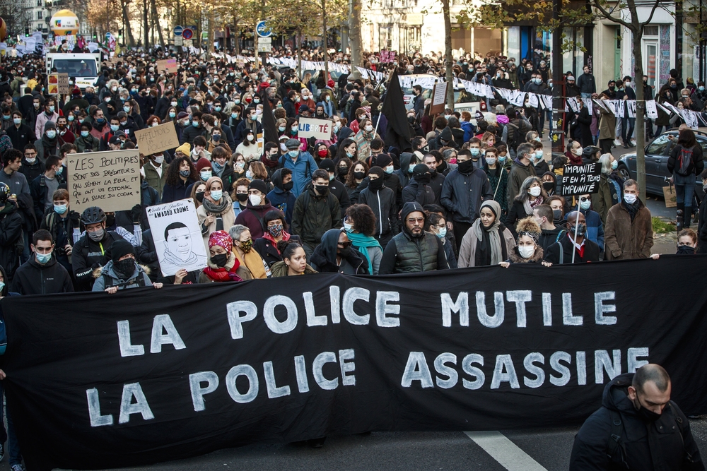 Protest against the newly voted global security law in Paris  / CHRISTOPHE PETIT TESSON