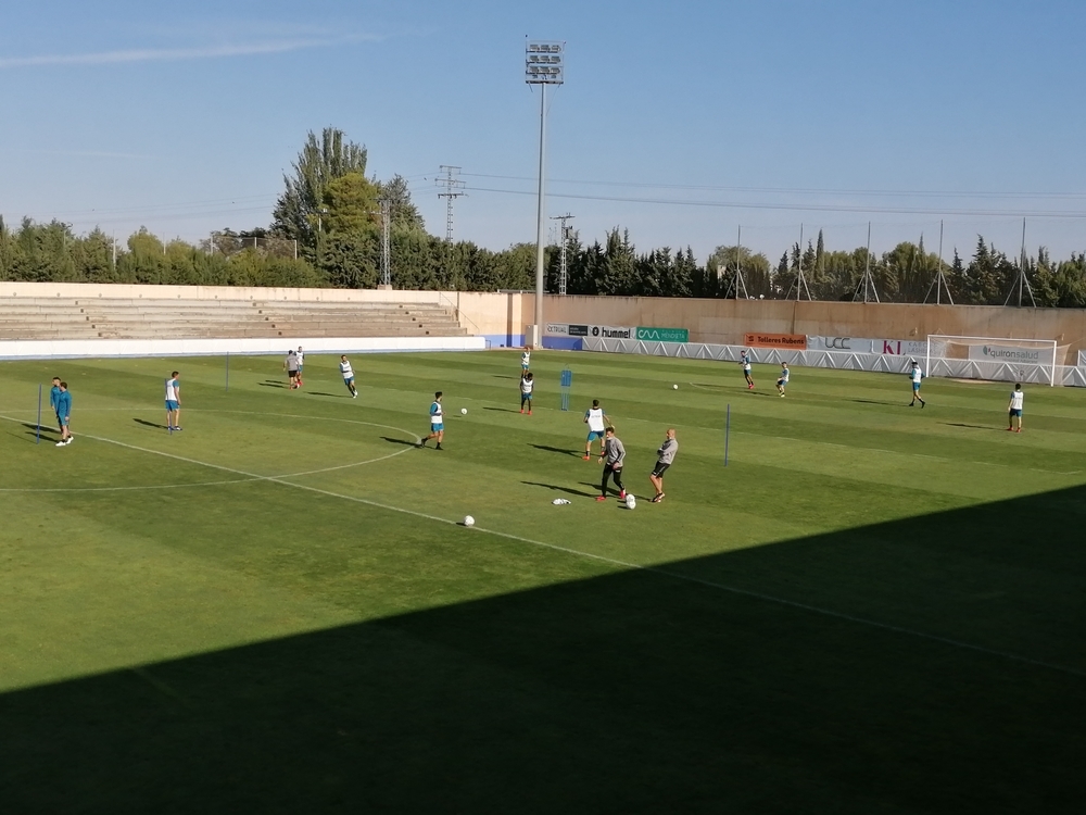 Imagen del entrenamiento en la Ciudad Deportiva. 