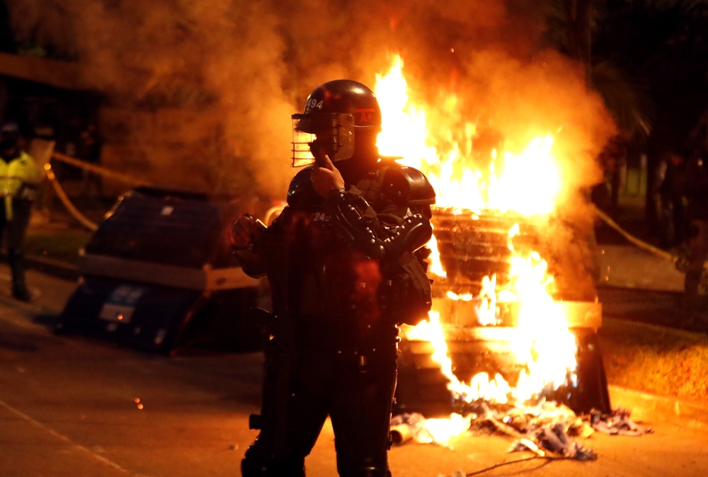 Segunda jornada de protestas contra la PolicÁ­a en Colombia  / MAURICIO DUENAS CASTAÑEDA