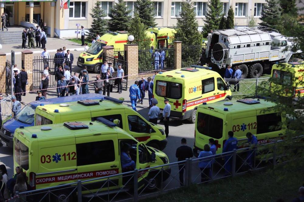 Shooting at a school in Kazan, Russia  / ANTON RAYKHSHTAT