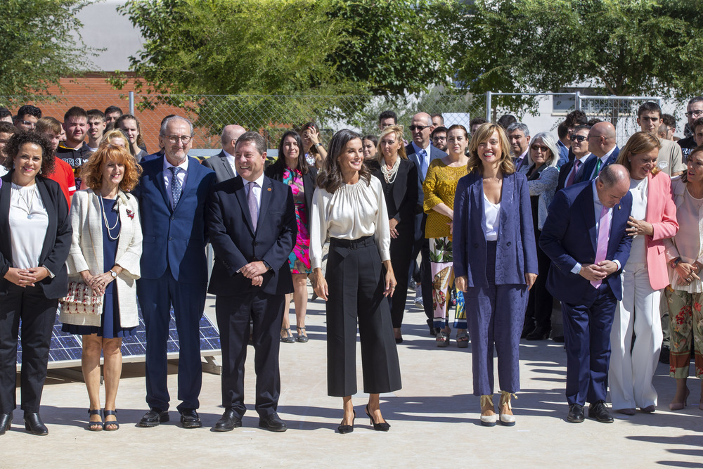 Otro momento de la inauguración del curso de FP por parte de la reina de España.