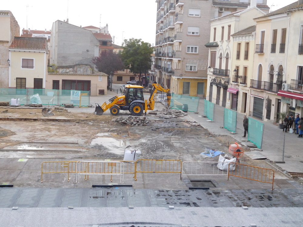Impermeabilizan la plaza Ramón y Cajal de Villarrobledo