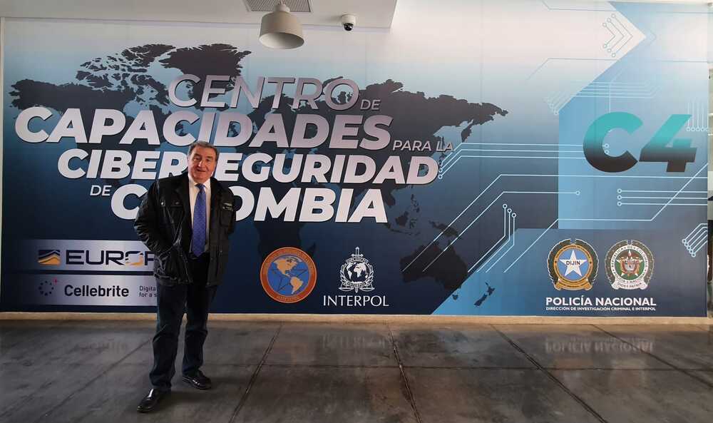 Emilio Fernández en el Centro de Capacidades para la Ciberseguridad de Colombia.