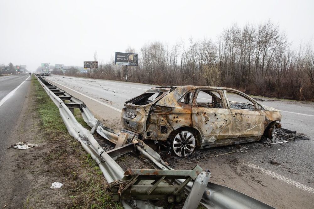 Death on the Highway between Kyiv and Zhytomyr, Ukraine  / MYKHAYLO PALINCHAK / ZUMA PRESS