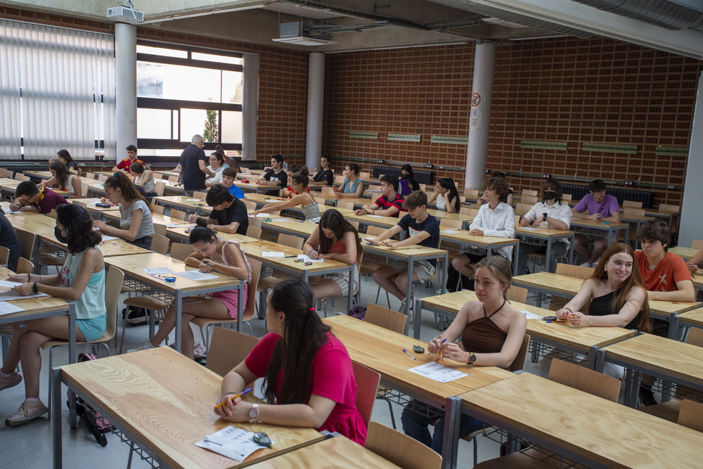 Inicio del examen de Inglés, el segundo del primer día de la EvAU en Albacete  / JOSÉ MIGUEL ESPARCIA