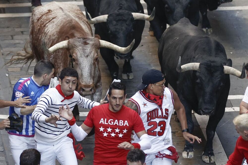 Séptimo encierro de San Fermín  / JESUS DIGES