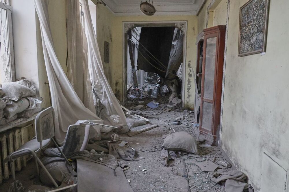 Aftermath of shelling in Kharkiv, Ukraine  / SERGEY KOZLOV