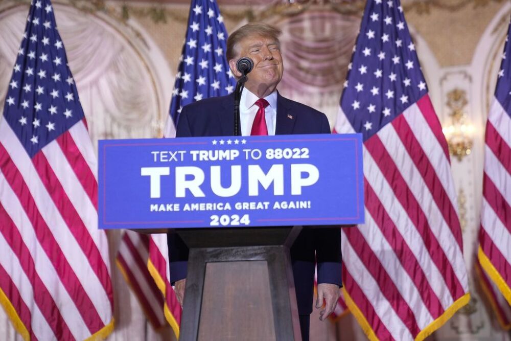 Donald Trump annuncia candidatura per le prossime presidenziali Usa  / ASSOCIATED PRESS/LAPRESSE