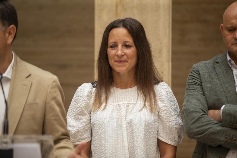 La ultrafondista Eva Pareja, en un reciente acto celebrado en el Ayuntamiento de Albacete.