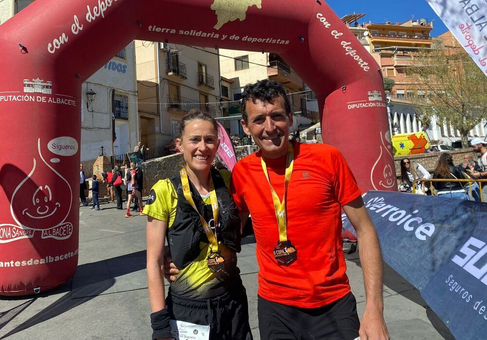 Miguel Ángel Heras y Virginia Pérez se adjudicaron la Copa Trail de Bogarra.