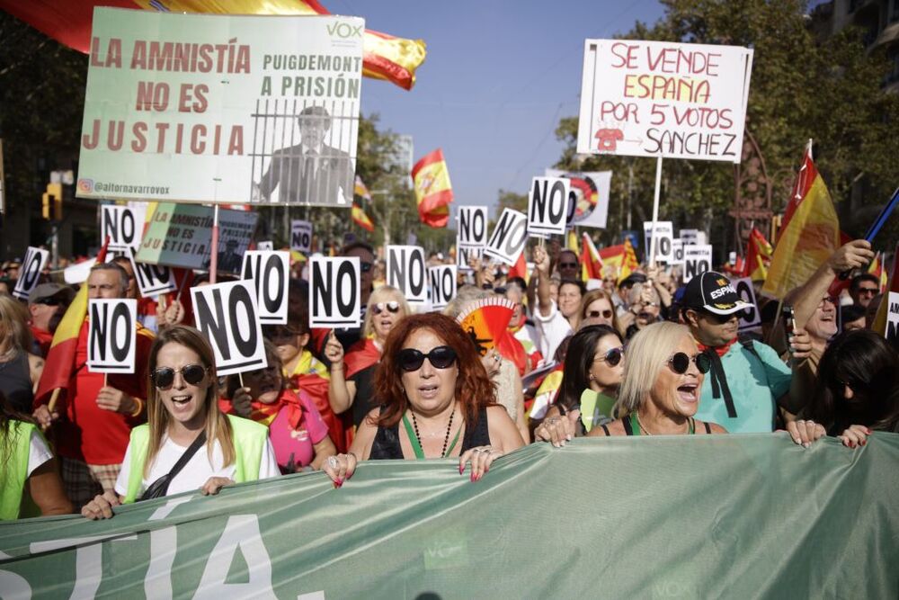 Sociedad Civil Catalana convoca una manifestación contra la amnistía en Barcelona  / KIKE RINCÓN