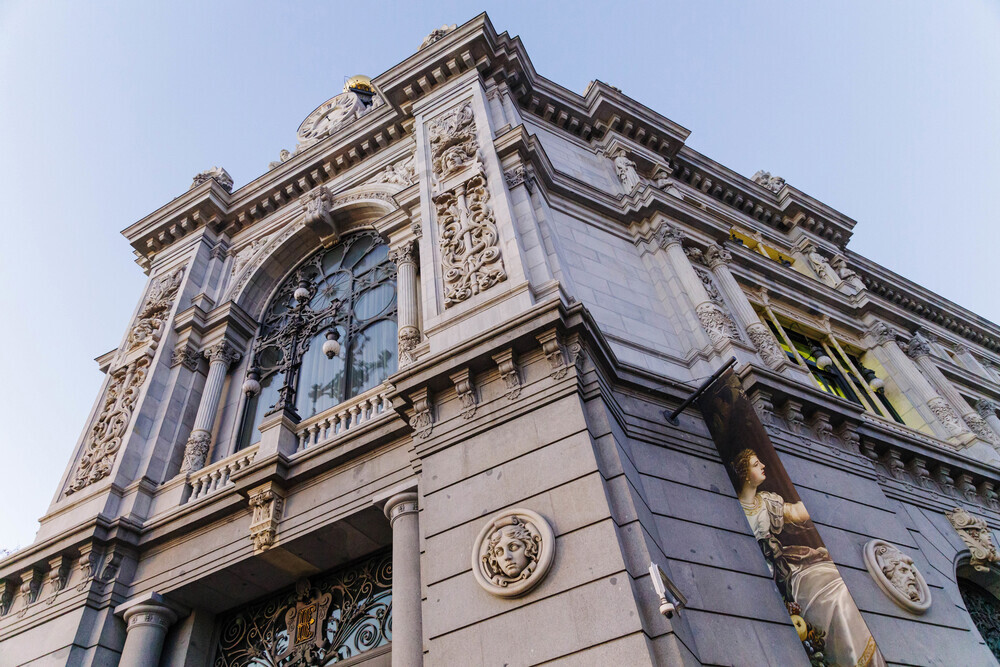 Imagen de la fachada del edificio del Banco de España.