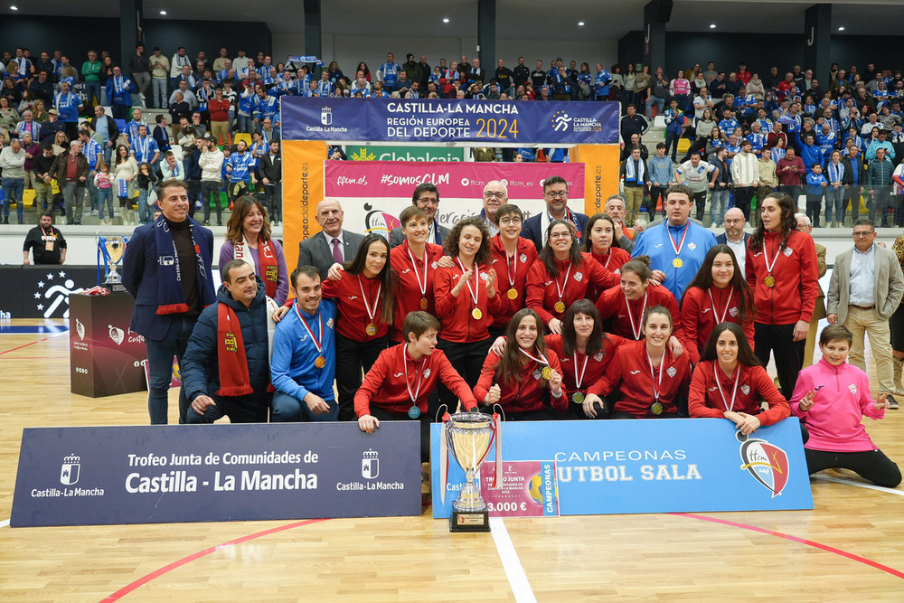 El CD Chiloeches, campeón femenino del Trofeo Junta en fútbol sala.