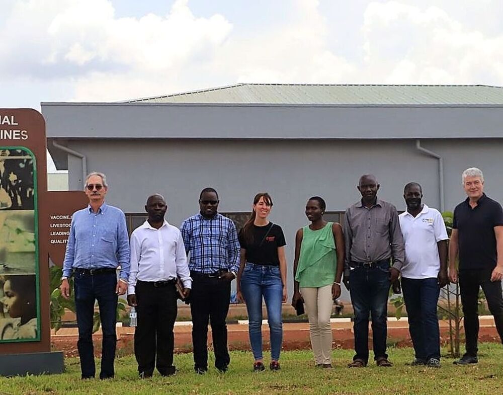 Los investigadores en Uganda. 