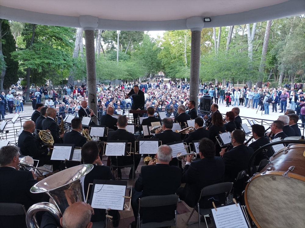 Imagen de la Banda Sinfónica Municipal durante el concierto.