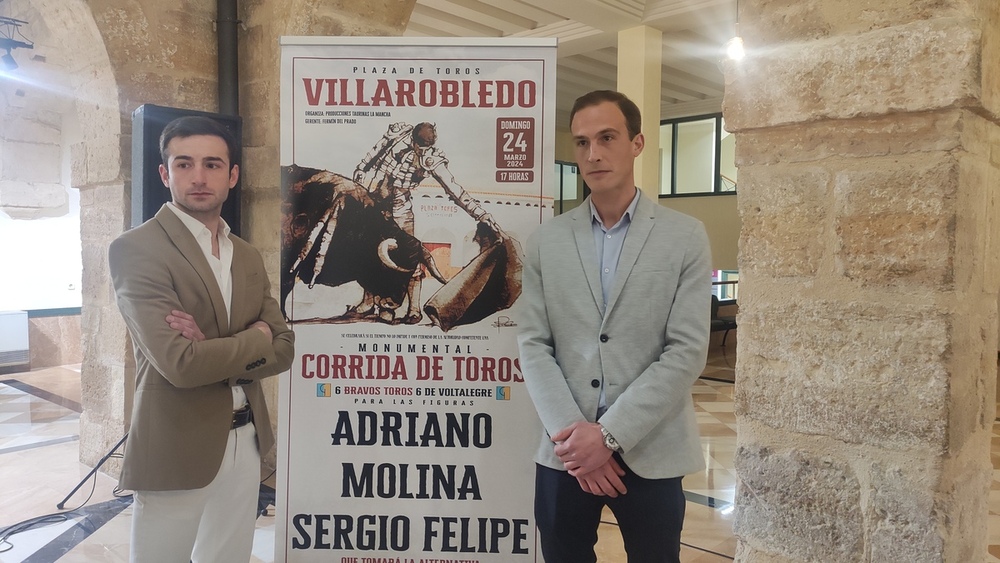 Presentan el cartel taurino de Adriano, Molina y Sergio Felipe