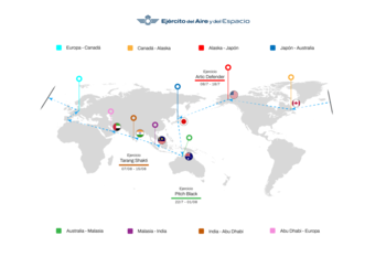 Los Eurofighter recorrerán el mundo entre junio y agosto