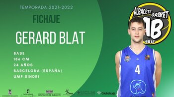 Gerard Blat es el primer fichaje del Albacete Basket 21-22