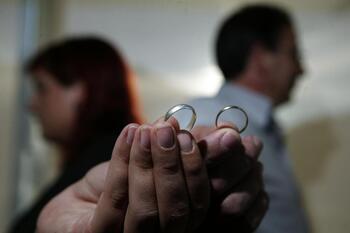 Las rupturas matrimoniales crecieron un 8,2% en nueve meses