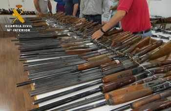 La Guardia Civil subastará 408 armas el 15 de noviembre