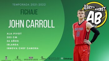 El irlandés John Carroll llega al Albacete Basket