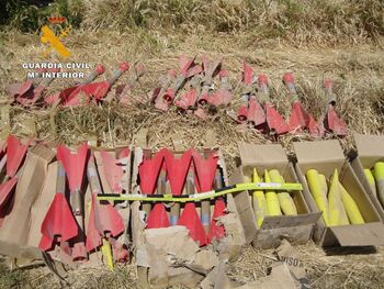 Neutralizan 31 cohetes granífugos en mal estado en Tinajeros
