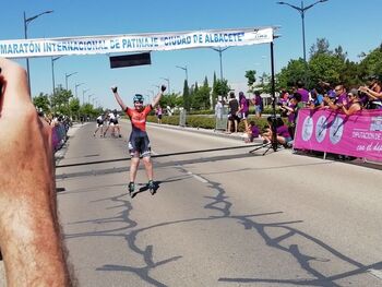 Peula y Quintana ganaron el Maratón de Patinaje de Albacete