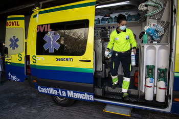 Herida una mujer en un accidente laboral en Sotuélamos