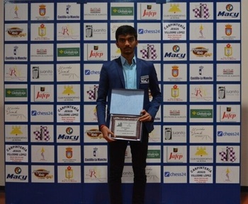 Gukesh D. ganó el Torneo Internacional de ajedrez de La Roda
