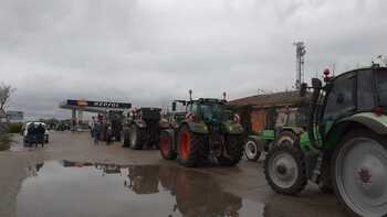 Las 'tractoradas' se mezclan con los camiones en Albacete
