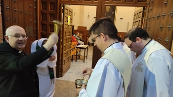 El obispo de la Diócesis de visita pastoral en Villarrobledo