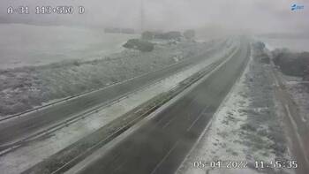 La nieve ya causa problemas en toda la provincia de Albacete