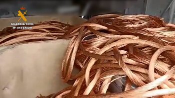 Cae una banda tras robar casi 60 toneladas de cobre