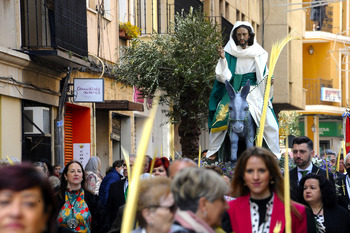 Almansa vivió un popular sencillo Domingo de Ramos