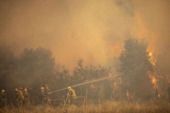 Los frentes activos del incendio de Zamora están ya sin llama