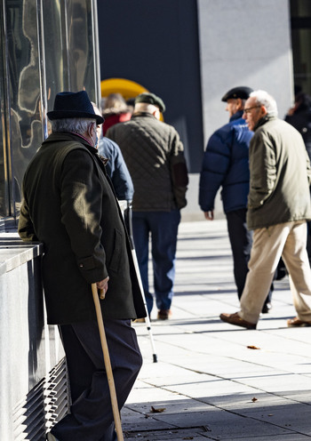 La pensión media por jubilación fue de 1.225 euros en febrero