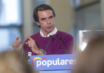 Aznar estará esta tarde en un acto electoral en la ciudad