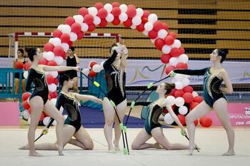 La gimnasia rítmica brilló en el Ciudad de Albacete