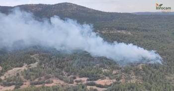 El primer incendio forestal del mes se declara en Bogarra