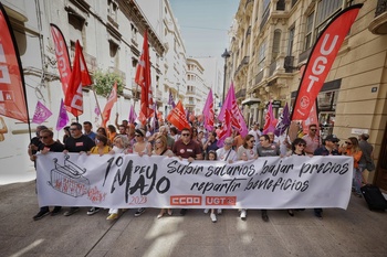 La manifestación del Primero de Mayo congregó a 1.500 personas