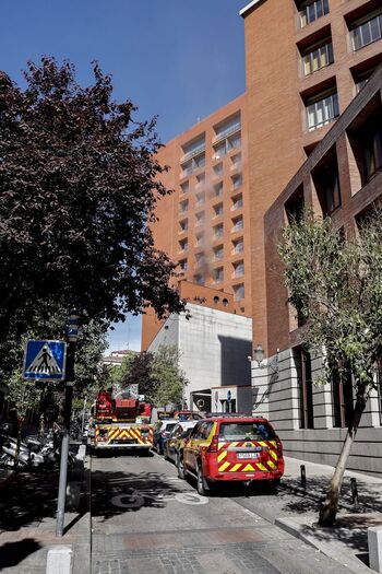 Apagado un incendio en el Consejo Económico y Social en Madrid