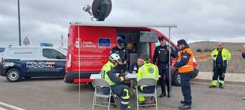 El 112 participa en un simulacro de emergencia en aeropuerto