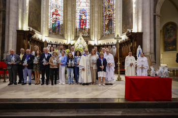 La Virgen peregrina de Lourdes llegó a la Catedral de Albacete