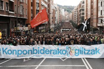 ERC y Junts se manifiestan en Bilbao por los presos de ETA